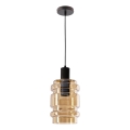 Luster na lanku RADON 1xE27/40W/230V dymovo béžový