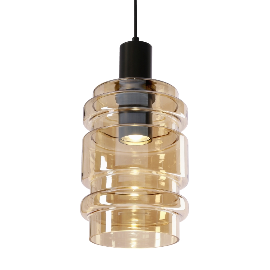 Luster na lanku RADON 1xE27/40W/230V dymovo béžový