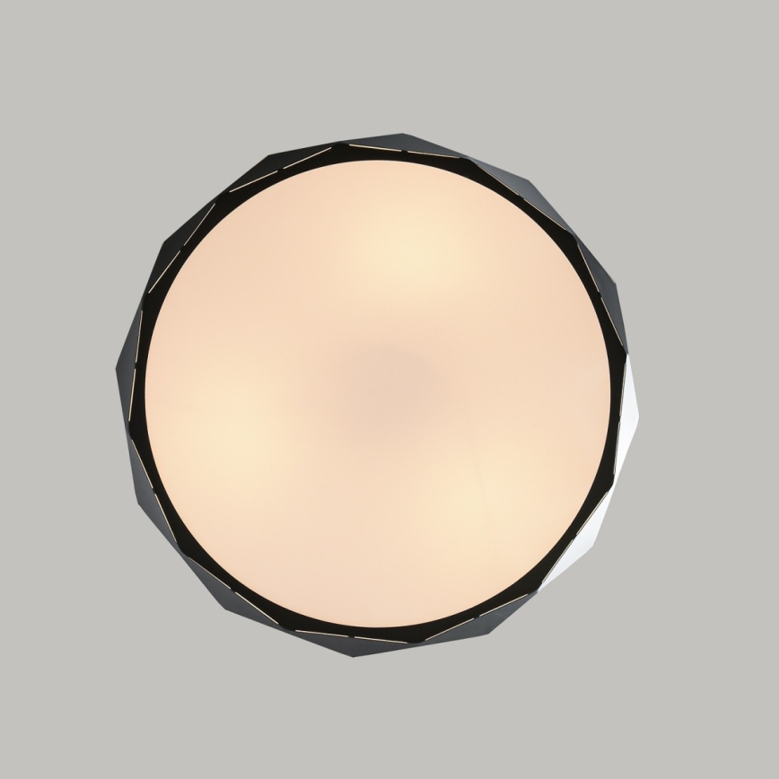 Luster na lanku REUS 3xE27/40W/230V, priemer 47 cm, čierny