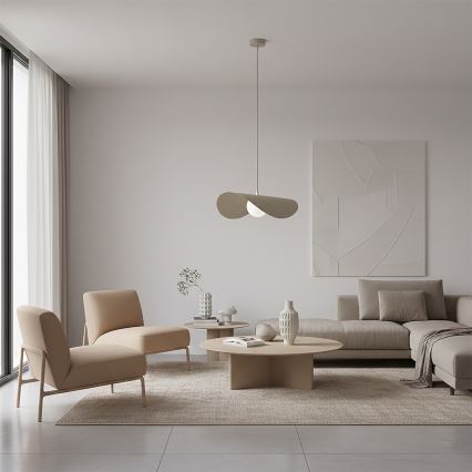 Luster na lanku RITUAL 1xG9/8W/230V béžový