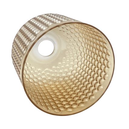 Luster na lanku ROCCO 1xE27/15W/230V zlatý/dymovo béžový