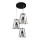 Luster na lanku ROLLER 3xE27/15W/230V