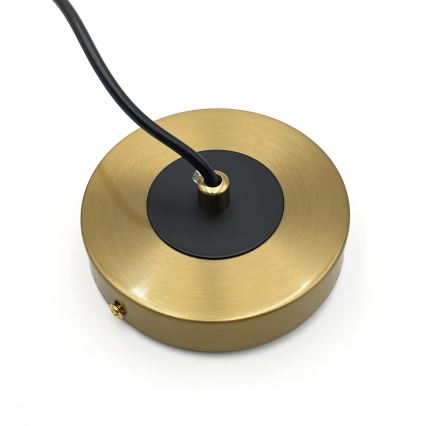 Luster na lanku ROLLO 3xE14/5W/230V zlatá/dymová béžová