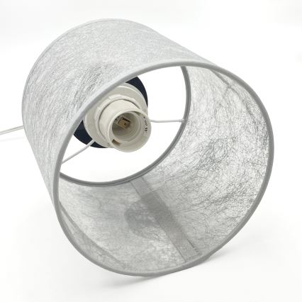 Luster na lanku ROSA 1xE27/60W/230V čierna/šedá