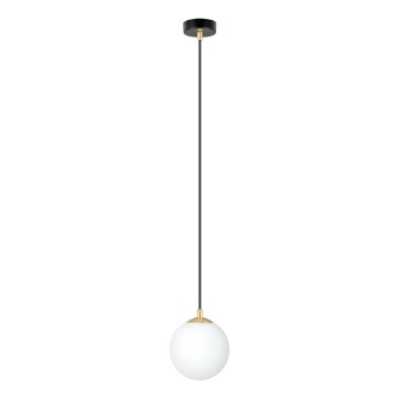 Luster na lanku ROYAL 1xE14/10W/230V pr. 14 cm čierna