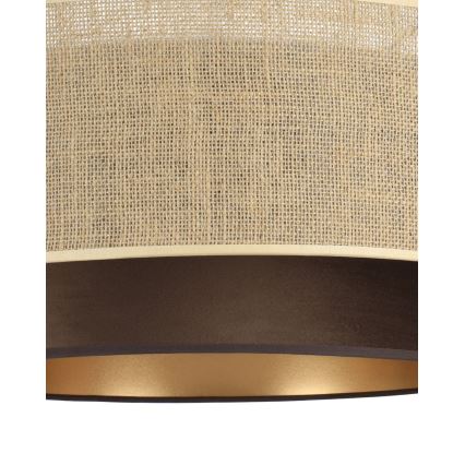 Luster na lanku SARTA 1xE27/60W/230V hnedá/juta