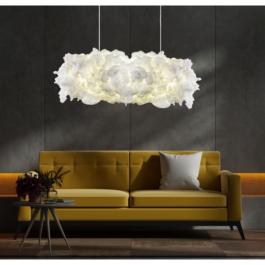 Luster na lanku SERENE 1xE27/40W/230V biela