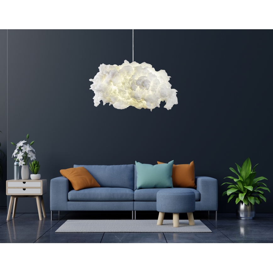 Luster na lanku SERENITY 1xE27/40W/230V biela