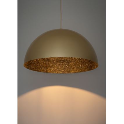 Luster na lanku SFERA 1xE27/60W/230V pr. 50 cm zlatá/čierna