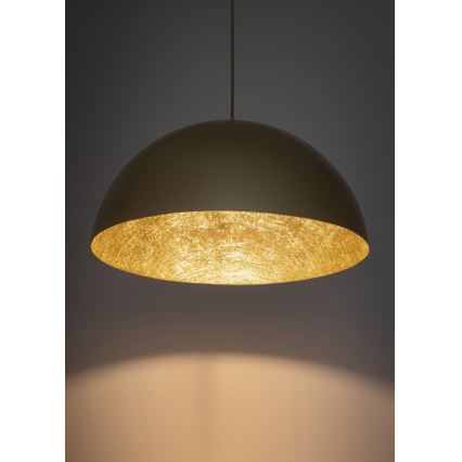 Luster na lanku SFERA 1xE27/60W/230V pr. 70 cm zlatá