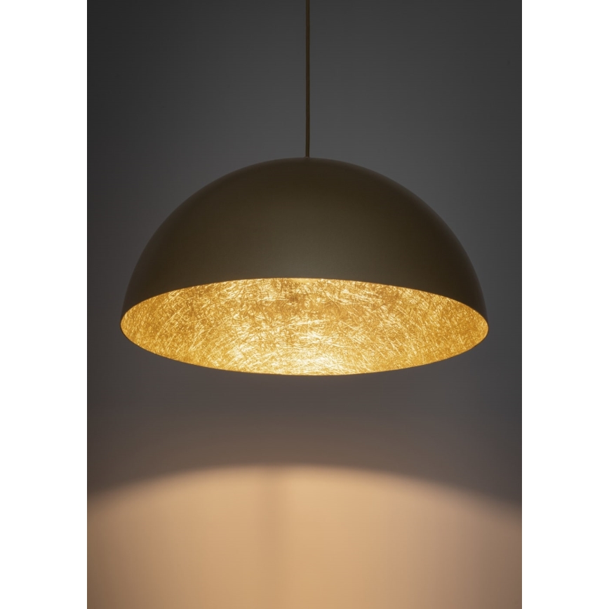 Luster na lanku SFERA 1xE27/60W/230V pr. 70 cm zlatá