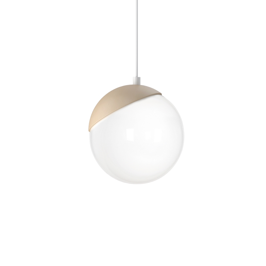 Luster na lanku SFERA WOOD 1xE14/40W/230V