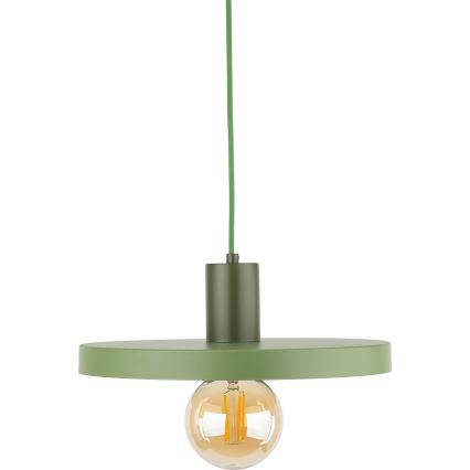 Luster na lanku SILA 1xE27/15W/230V pr. 30 cm zelená