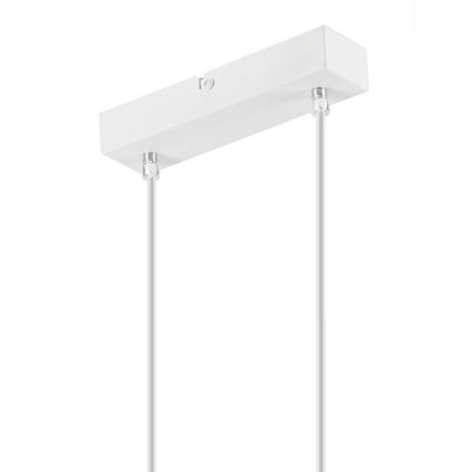 Luster na lanku SIMON 2xE27/60W/230V biela/buk