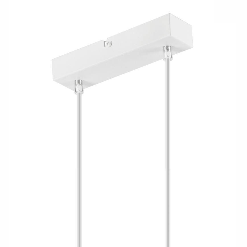 Luster na lanku SIMON 2xE27/60W/230V biela/buk