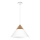 Luster na lanku SINGLE 1xE27/15W/230V biela/buk