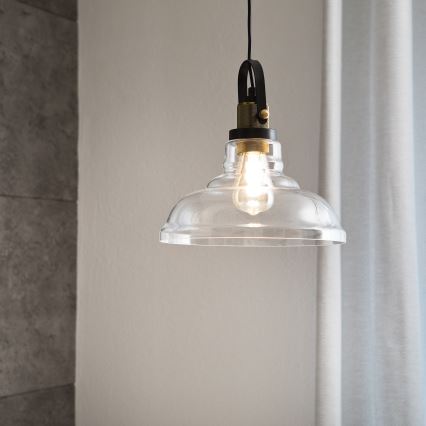 Luster na lanku SINGLE 1xE27/60W/230V