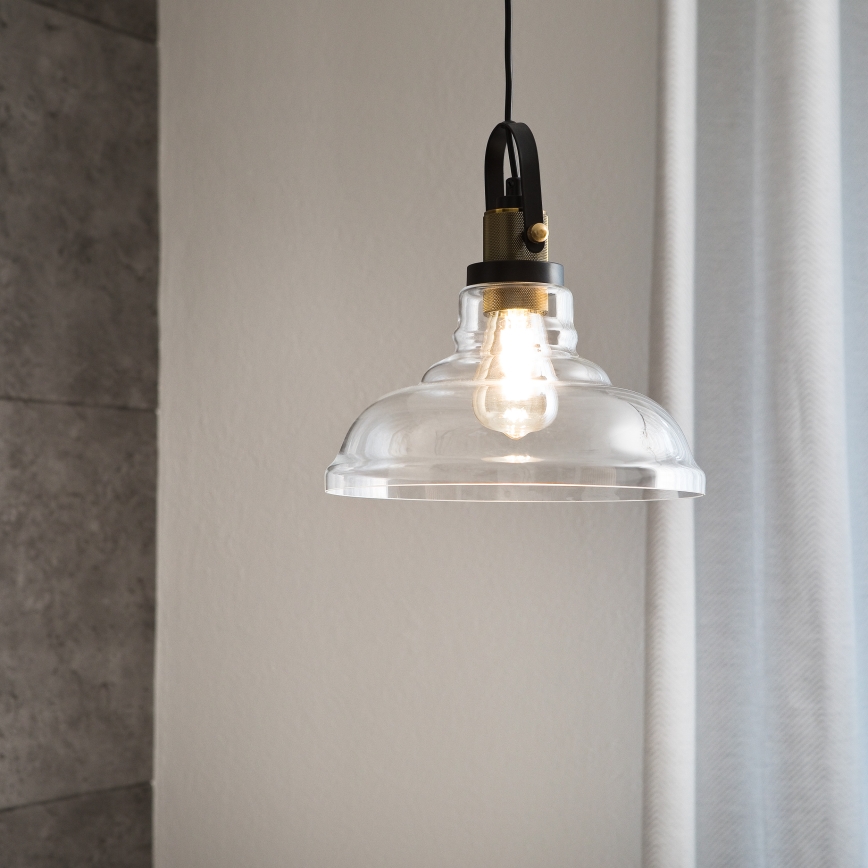 Luster na lanku SINGLE 1xE27/60W/230V