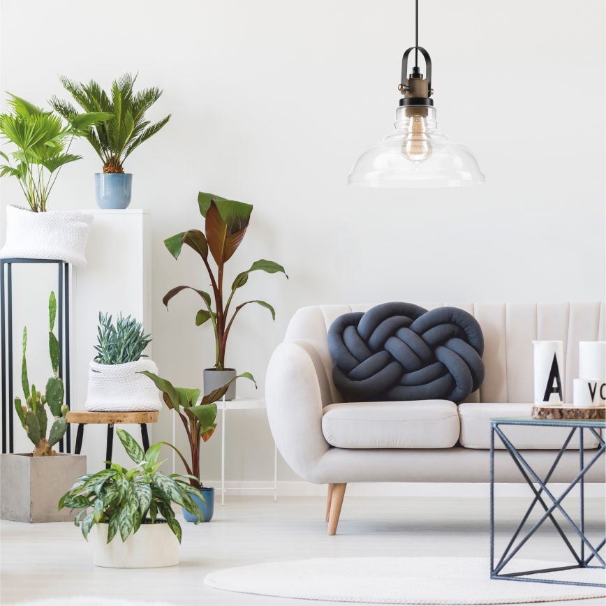 Luster na lanku SINGLE 1xE27/60W/230V