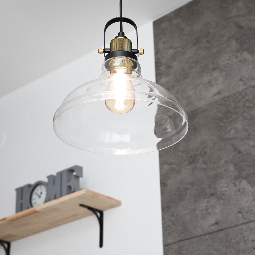 Luster na lanku SINGLE 1xE27/60W/230V