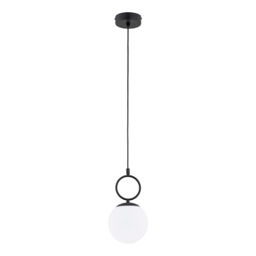 Luster na lanku SITRO 1xE14/10W/230V čierna/biela