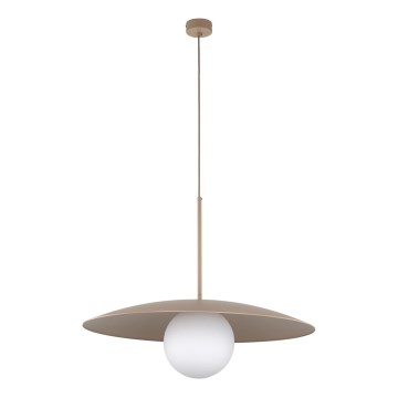Luster na lanku SLATE 1xE27/15W/230V pr. 65 cm béžová