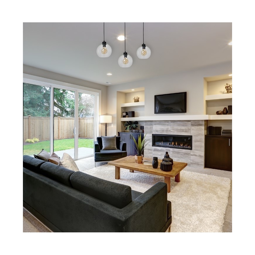 Luster na lanku SOFIA 3xE27/60W/230V číra