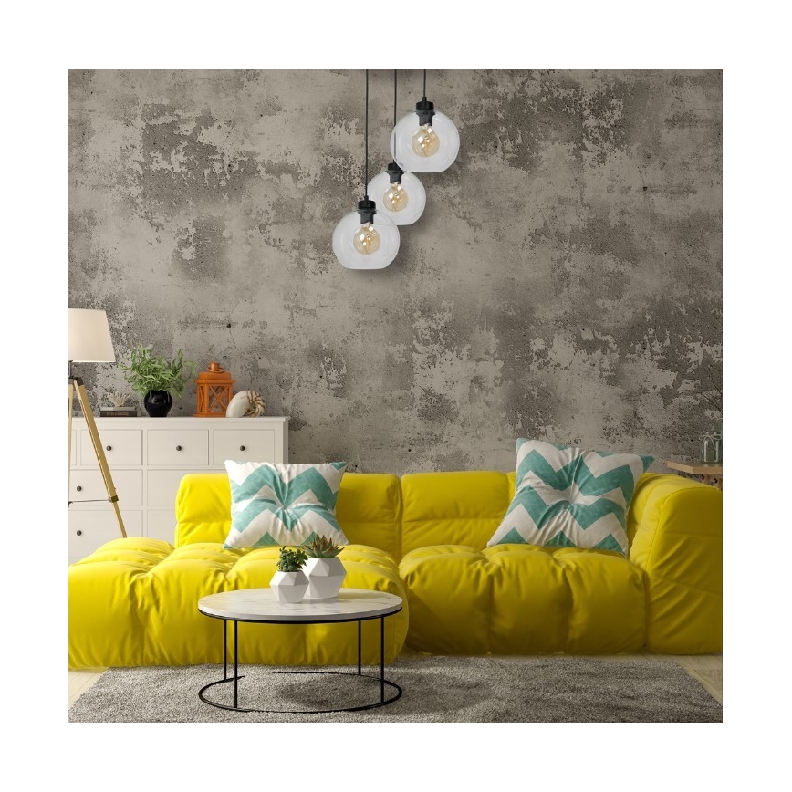 Luster na lanku SOFIA 3xE27/60W/230V číra