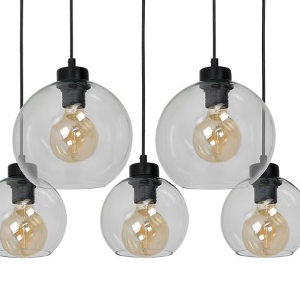 Luster na lanku SOFIA 5xE27/60W/230V číra