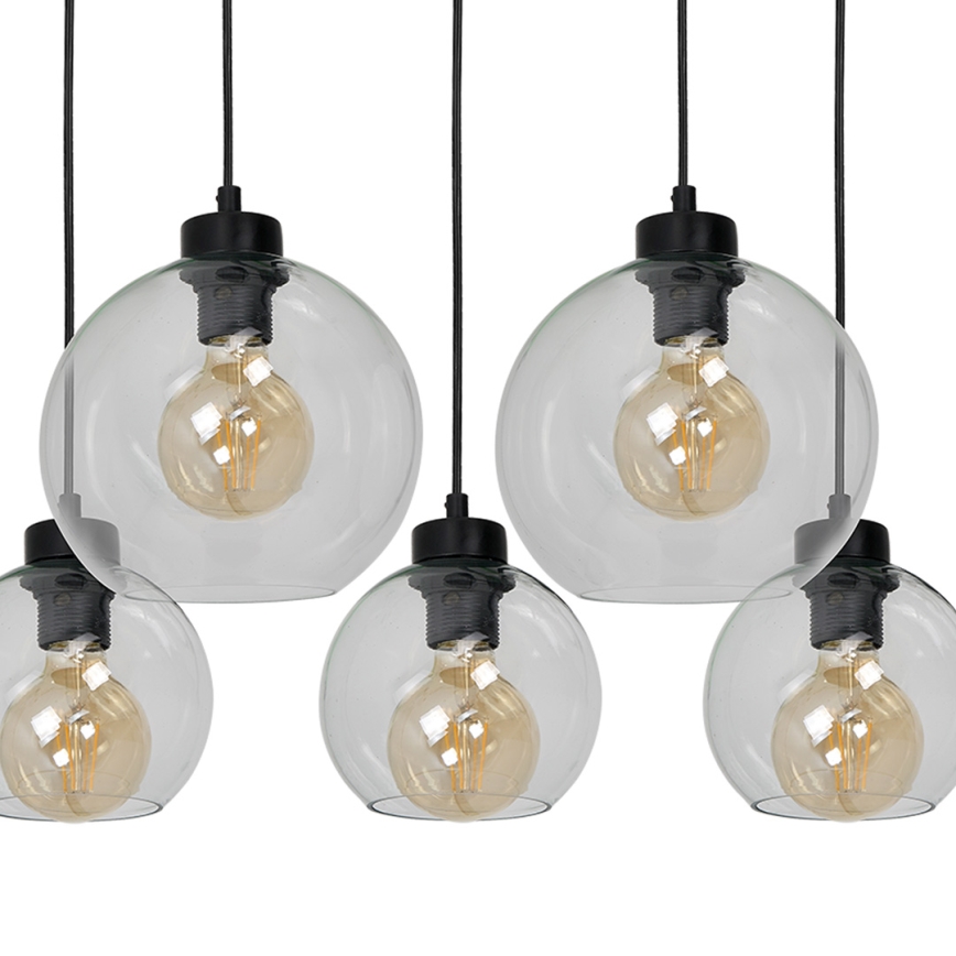 Luster na lanku SOFIA 5xE27/60W/230V číra