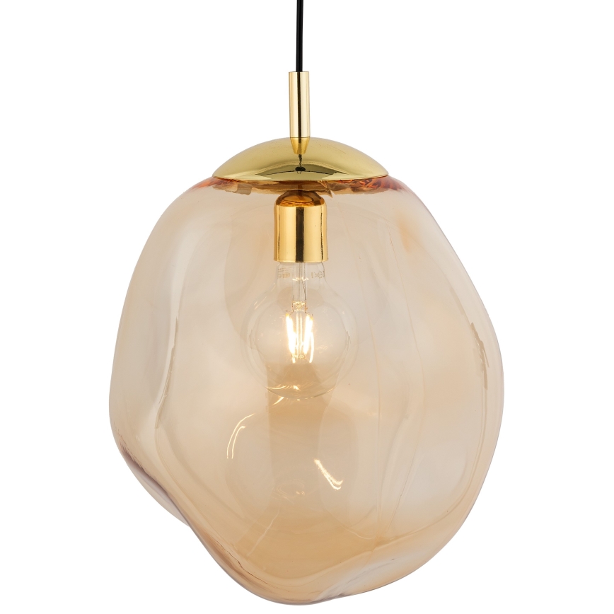 Luster na lanku SOL 1xE27/60W/230V zlatá