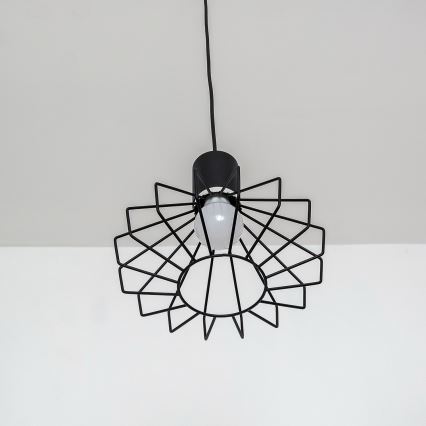 Luster na lanku SOLANO 3xE27/15W/230V čierna/lesklý chróm