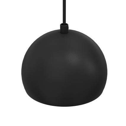 Luster na lanku SOOL 1xE27/15W/230V priemer 15 cm čierny