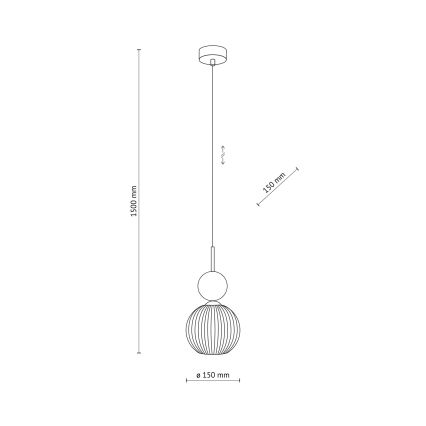 Luster na lanku SOPHIA 1xE14/10W/230V čierna/zelená/dymová béžová