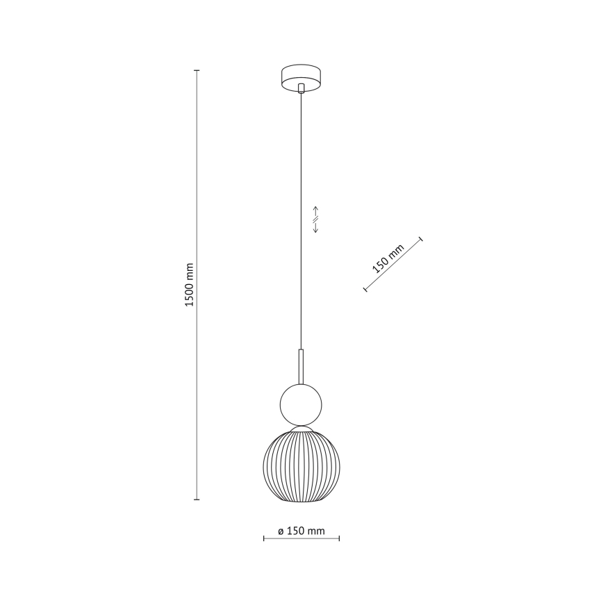 Luster na lanku SOPHIA 1xE14/10W/230V čierna/zelená/dymová béžová
