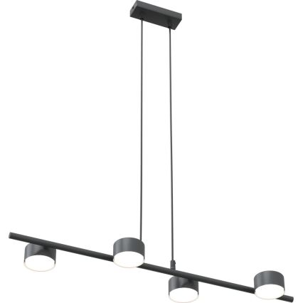 Luster na lanku SORA 4xGX53/12W/230V čierna