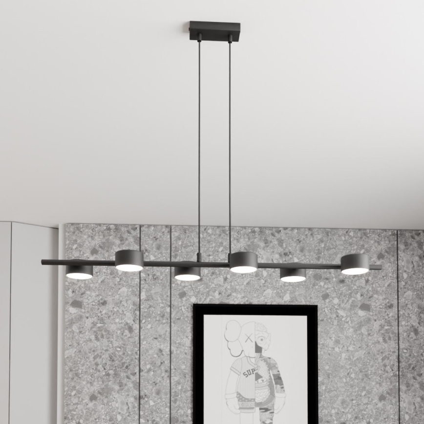 Luster na lanku SORA 6xGX53/12W/230V čierna