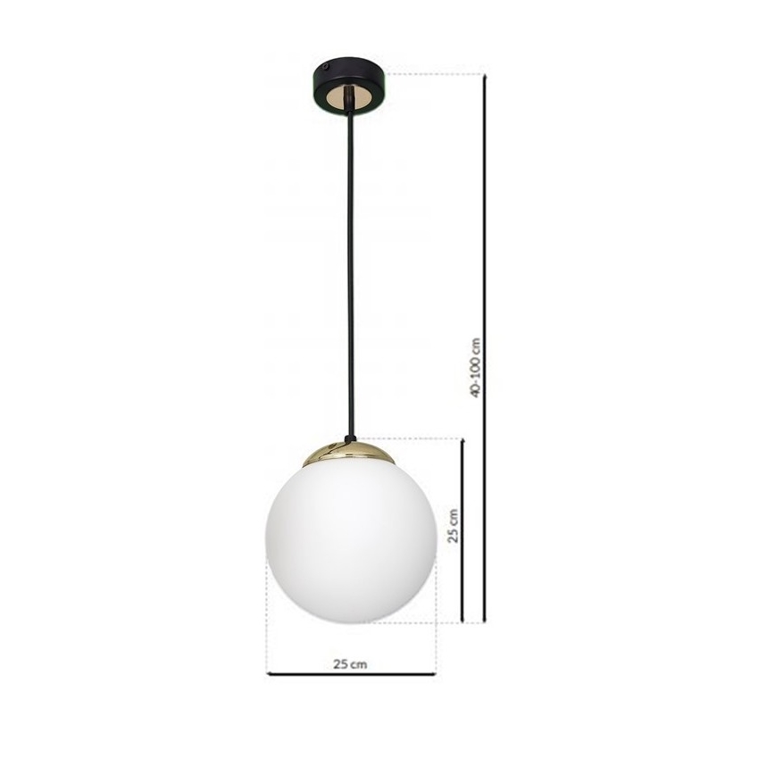Luster na lanku SPARTA 1xE27/60W/230V