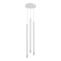 Luster na lanku STALACTITE LASER 3xG9/3W/230V biela