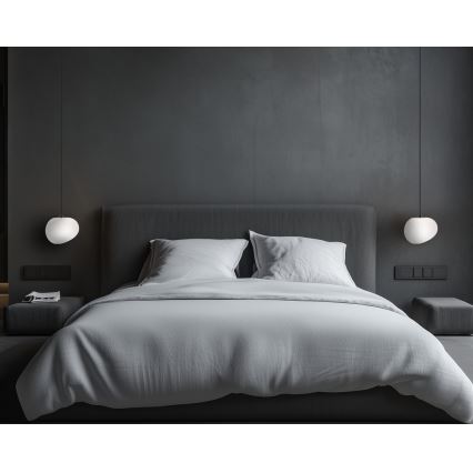 Luster na lanku STONES 1xE27/40W/230V pr. 20 cm