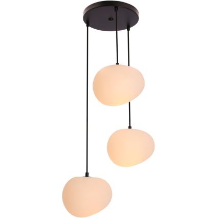 Luster na lanku STONES 3xE27/40W/230V