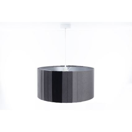 Luster na lanku STRIPES 1xE27/60W/230V pr. 60 cm sivá