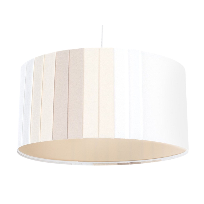 Luster na lanku STRIPES 1xE27/60W/230V priemer 40 cm krémový