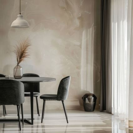 Luster na lanku SVEN 1xE27/15W/230V béžová