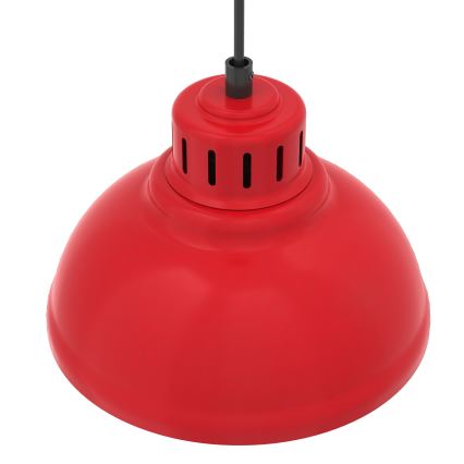 Luster na lanku SVEN 1xE27/15W/230V červená