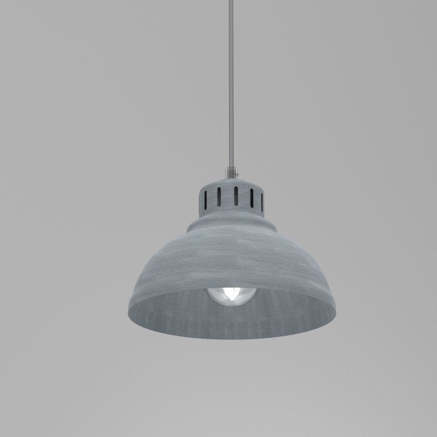 Luster na lanku SVEN 1xE27/15W/230V šedá