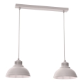 Luster na lanku SVEN 2xE27/15W/230V krémový