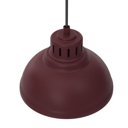 Luster na lanku SVEN 4xE27/15W/230V bordový