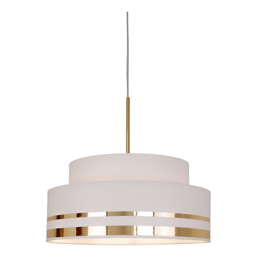 Luster na lanku TAMI 1xE27/60W/230V krémová/zlatá