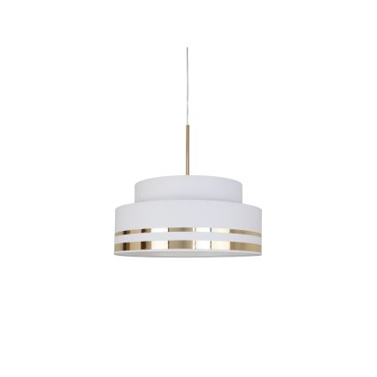 Luster na lanku TAMI 1xE27/60W/230V krémová/zlatá